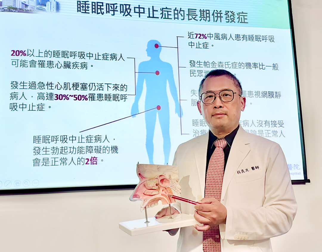 國人打鼾半數以上可能有睡眠呼吸中止症「AI上呼吸道檢測儀」 10分鐘完成篩檢！ 無麻醉風險AI精準導航揪病因| 最新消息- 中國醫藥大學附設醫院