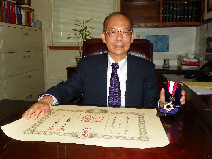 Honorable Director Kuo-Hsiung Lee was awarded the “Order of the Rising Sun”