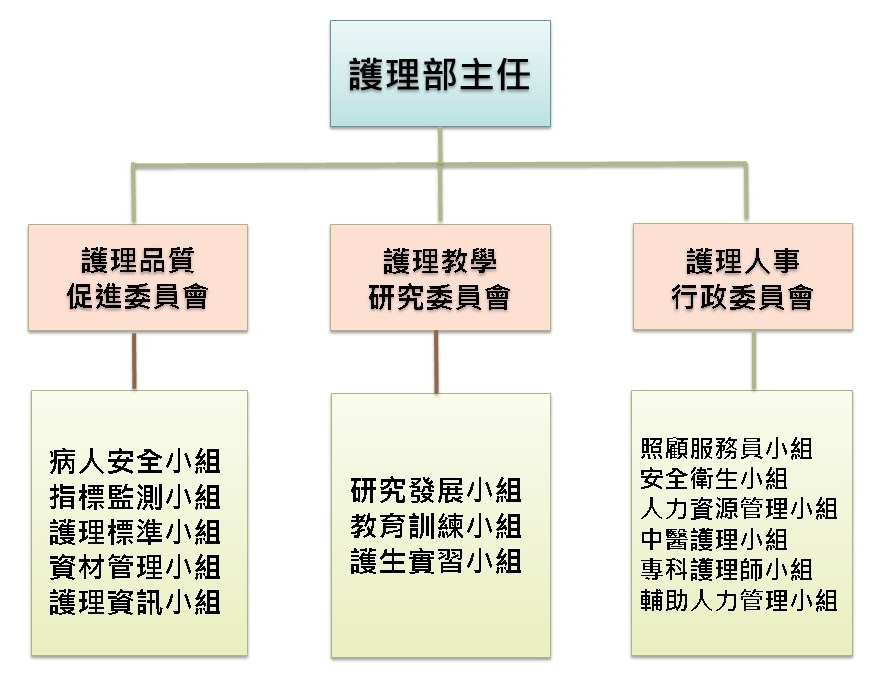 護理部組織圖