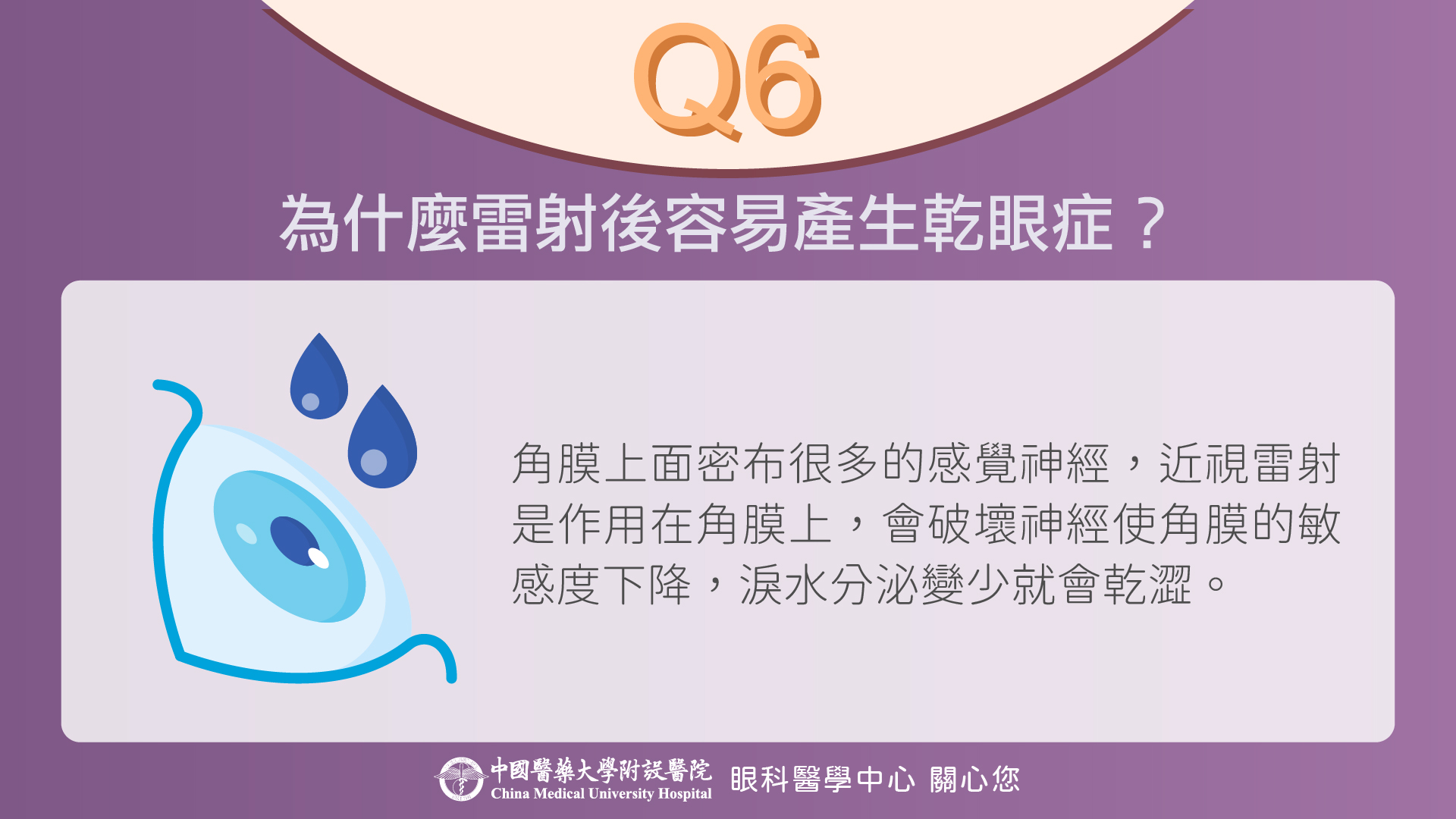 為什麼近視雷射手術後,乾眼症容易找上門? 近視雷射手術後,乾眼症容易找上門?
