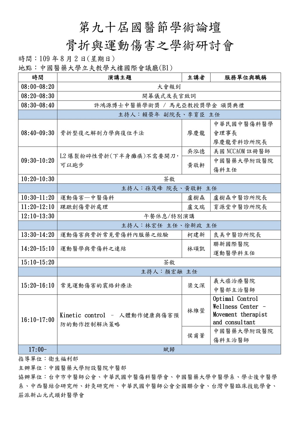 1090802第90屆國醫節議程