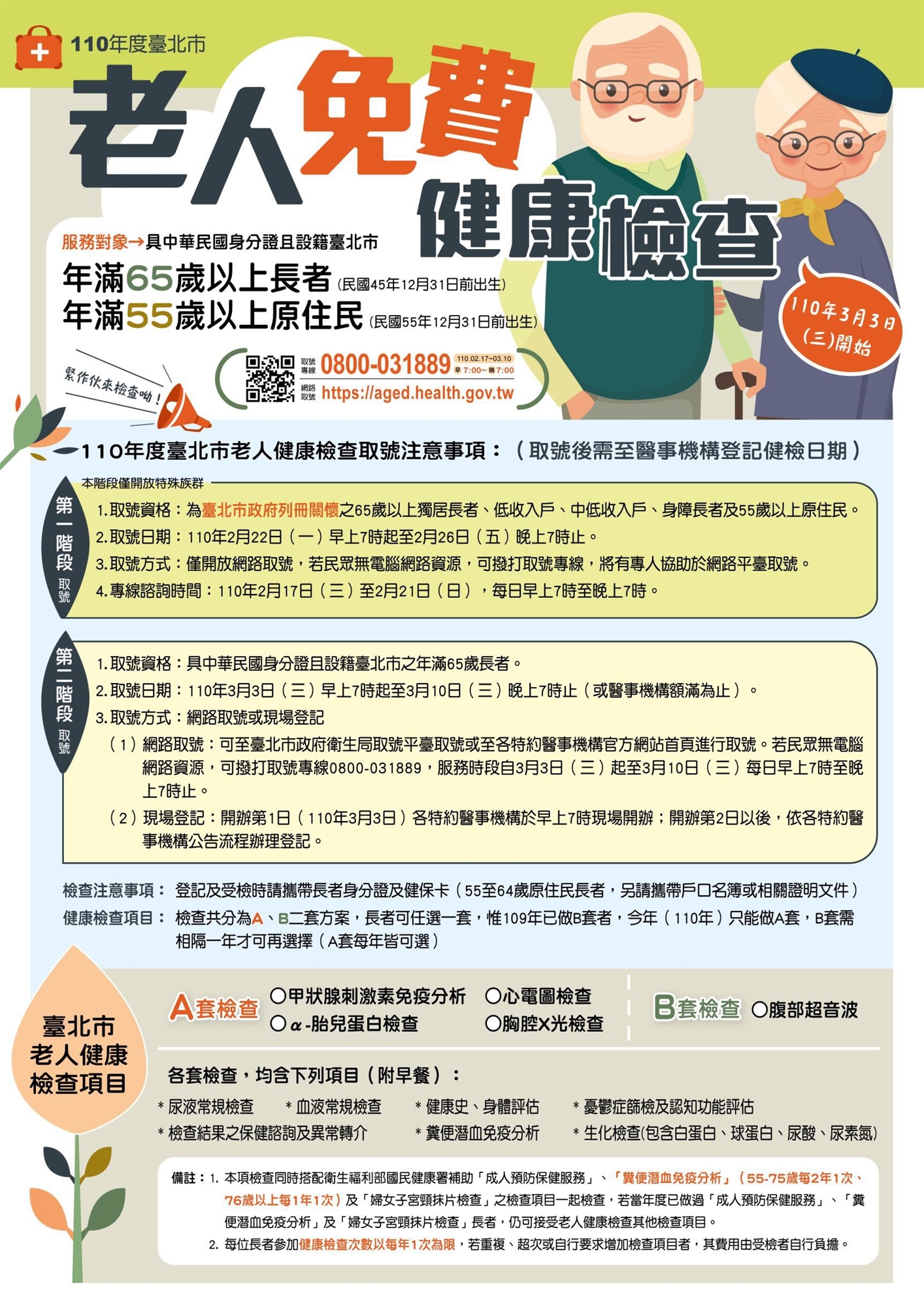 老人健檢相關資訊 臺北分院 中國醫藥大學附設醫院