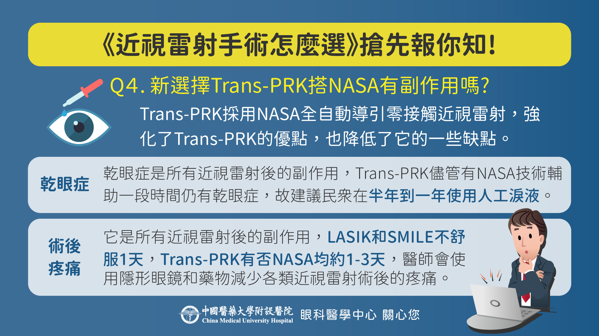 新選擇 Trans-PRK搭NASA 有副作用嗎
