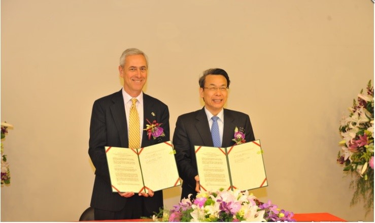 2015年1月17日中國醫藥大學與喬治亞理工學院簽署合作備忘錄