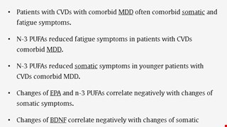 Omega-3 polyunsaturated fatty acids (n-3 PUFAs), somatic and fatigue symptoms in cardiovascular diseases comorbid major depressive disorder (MDD): A randomized controlled trial